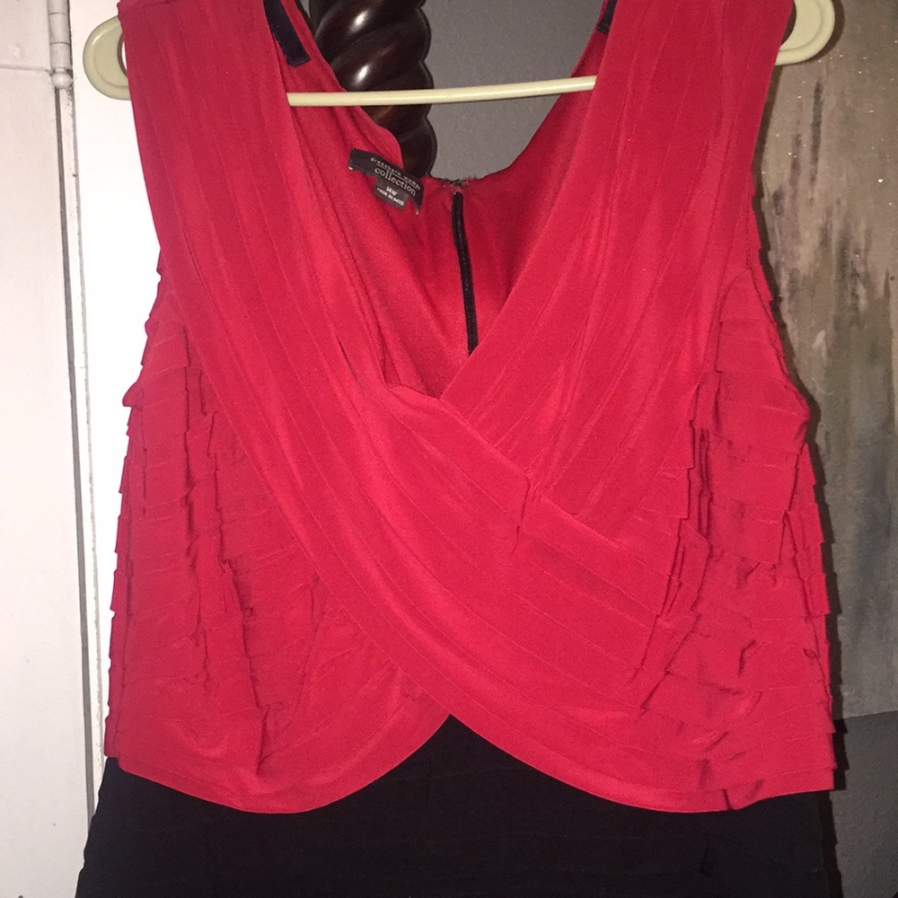 Red and black evening Dress